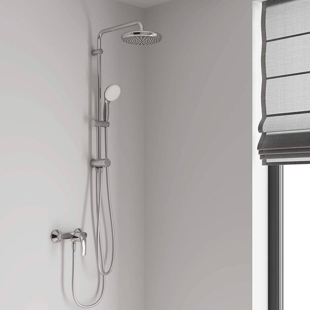 GROHE Tempesta 210 Flex - Duschsystem mit Umstellung für die Wandmontage (Wandmontage, 390 mm Duscha