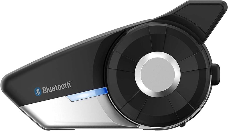 Sena 20S EVO Motorrad Bluetooth Kommunikationssystem mit HD Lautsprechern Schwarz Einzelpackung mit