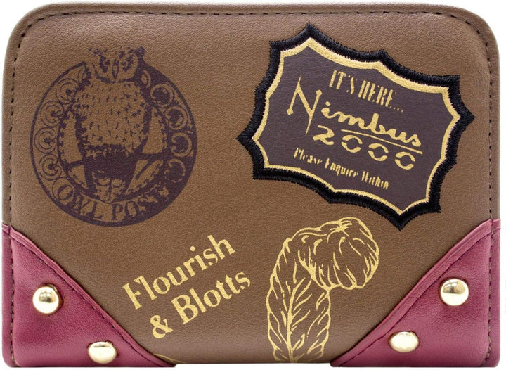 Hogwarts Harry Potter Wappen Ollivanders Geldbörse/Geldbeutel Portemonnaie Bi-Fold mit Münzfach & Ka