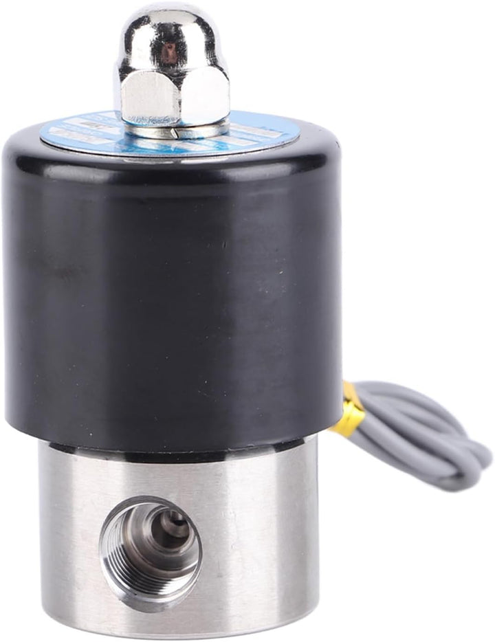 DC 12 V Elektrisches Magnetventil, G1/4 Zoll, elektrisch, normalerweise geschlossen, Luftventil aus