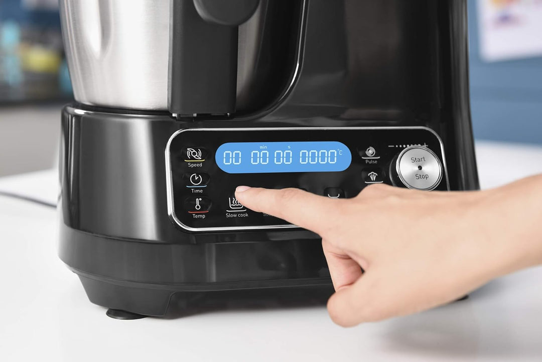 Moulinex HF4568 Clickchef Multifunktions-Küchenmaschine | 12 Geschwindigkeiten + Pulse | 5 Automatik