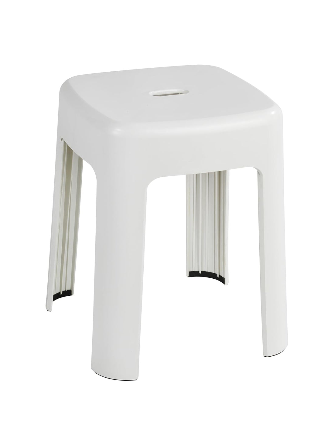 WENKO Hocker Mod. Alaska, Badhocker aus stabilem Kunststoff, belastbar bis 250 kg, Duschhocker, hoch