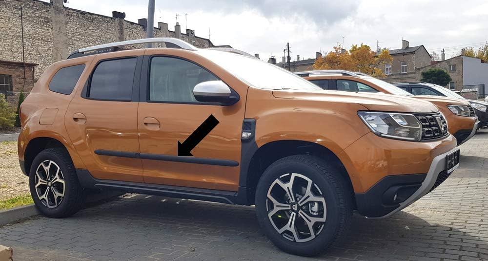 Spangenberg Seitenschutzleisten schwarz passend für Dacia Duster II SUV 2. Generation ab Baujahr 10.