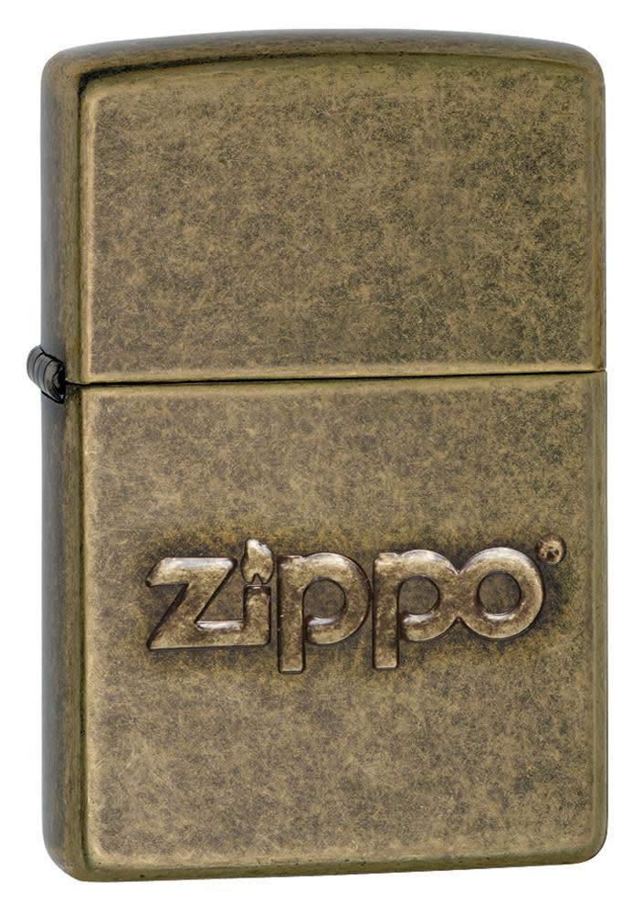 Zippo 60002307 PL Stamp Feuerzeuge, Messing, Edelstahloptik, 1 x 3,5 x 5,5 cm