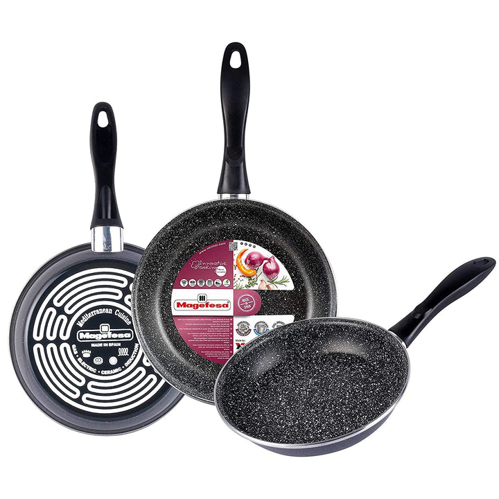 Magefesa K2 Pfannenset (20/24/28)-cm grau, (20/24/28)-cm