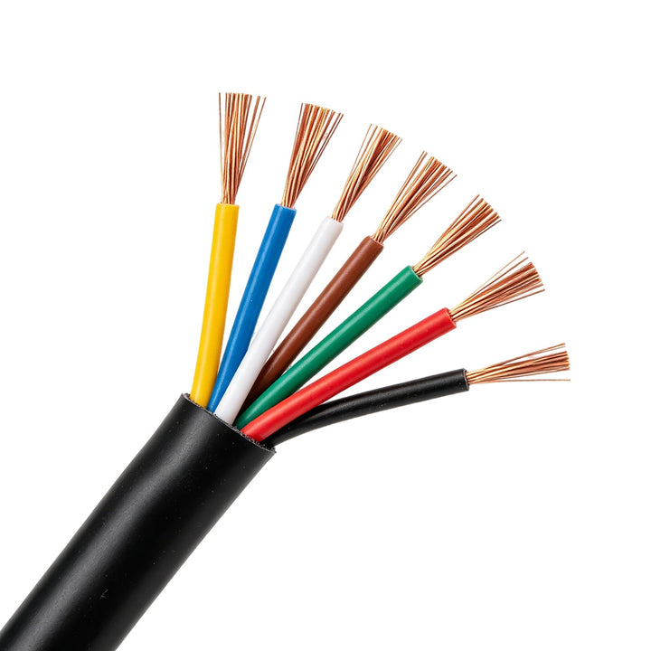 BEIJISTAR 10M Fahrzeugleitung 7x0,5mm² Rundkabel, 12V 24V 7 Adriges Anhängerkabel, 7 Adriges Elektro