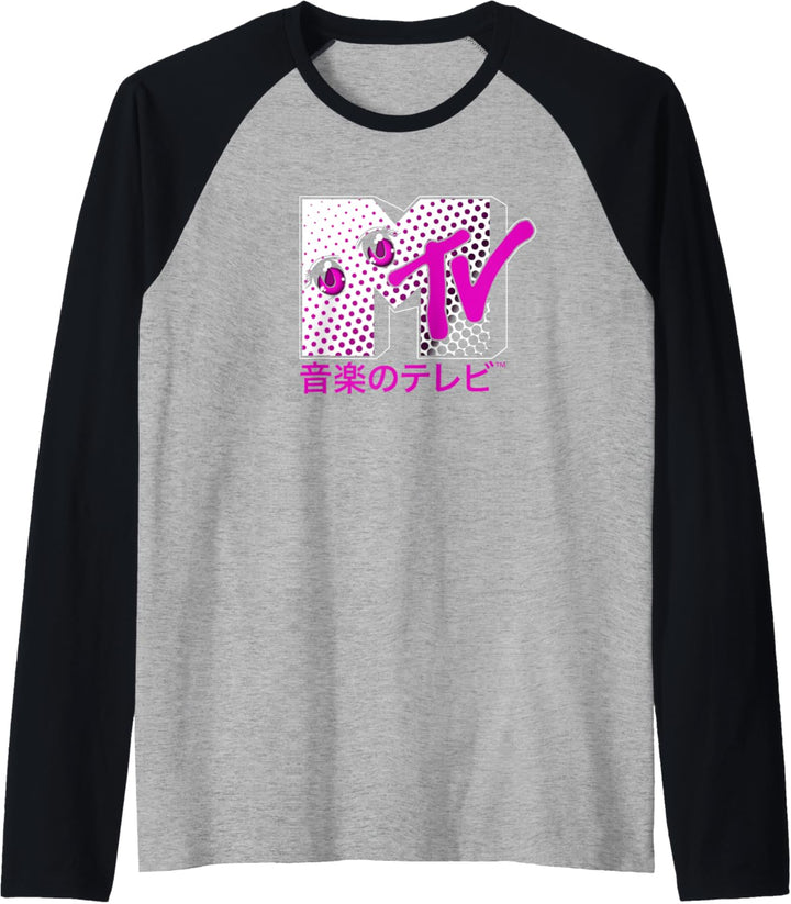 MTV Anime Eyes Logo Raglan