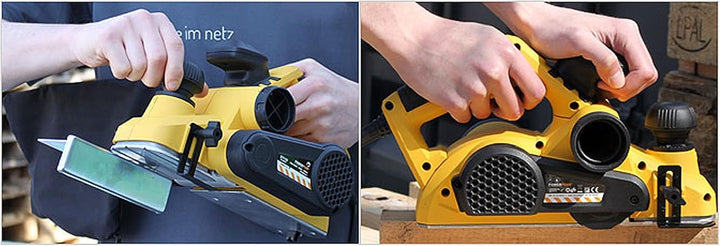 Elektrohobel POWX1110 Hobel Einhandhobel Handhobel im Koffer 900 Watt - POWX1110