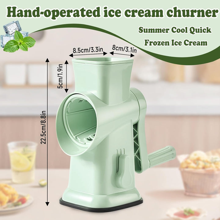 Slushie Maker, FainFun Ice Crusher mit 45°-Doppelklingen und stabilem Saugnapf, Hocheffizient und Ar