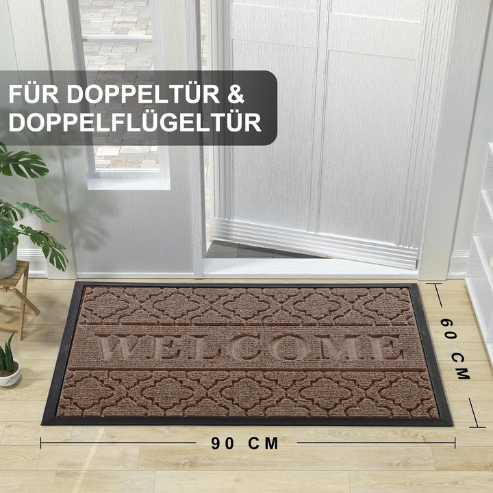 Yimobra Fussmatten – rutschfeste, waschbare, Strapazierfähige Türmatte für Haustüren, Flur, Büro – B