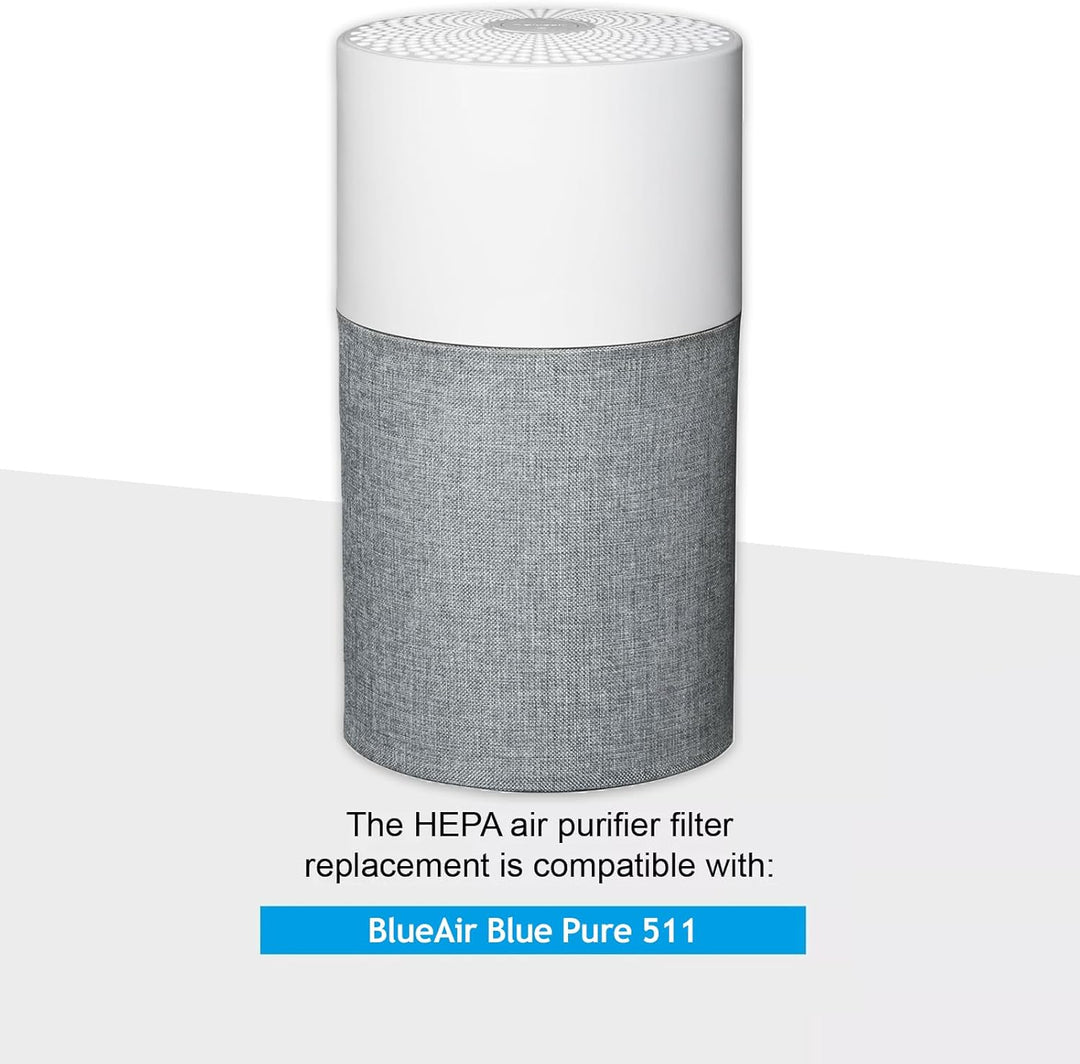 SPARES2GO Partikel-HEPA-Kohle-Hülsenfilter für Blueair Blue Pure 511 Luftreiniger