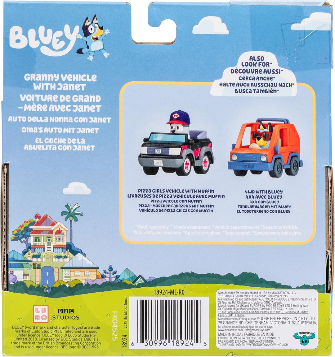 BlueY Auf geht die Fahrt Freunden in diesem tollen kleinen Fahrzeug: Fahre mit Janet im Oma-Auto, ei