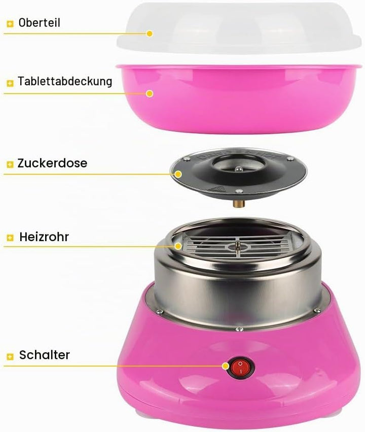 Zuckerwattemaschine, Zuckerwattemaschine für Kinder, 450 W, geeignet für Kinderpartys und Geburtstag