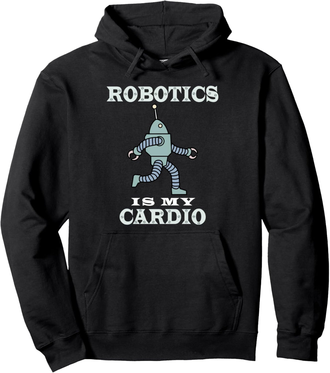 Robotik als kardio-ironischer Hobby-Ingenieur Pullover Hoodie