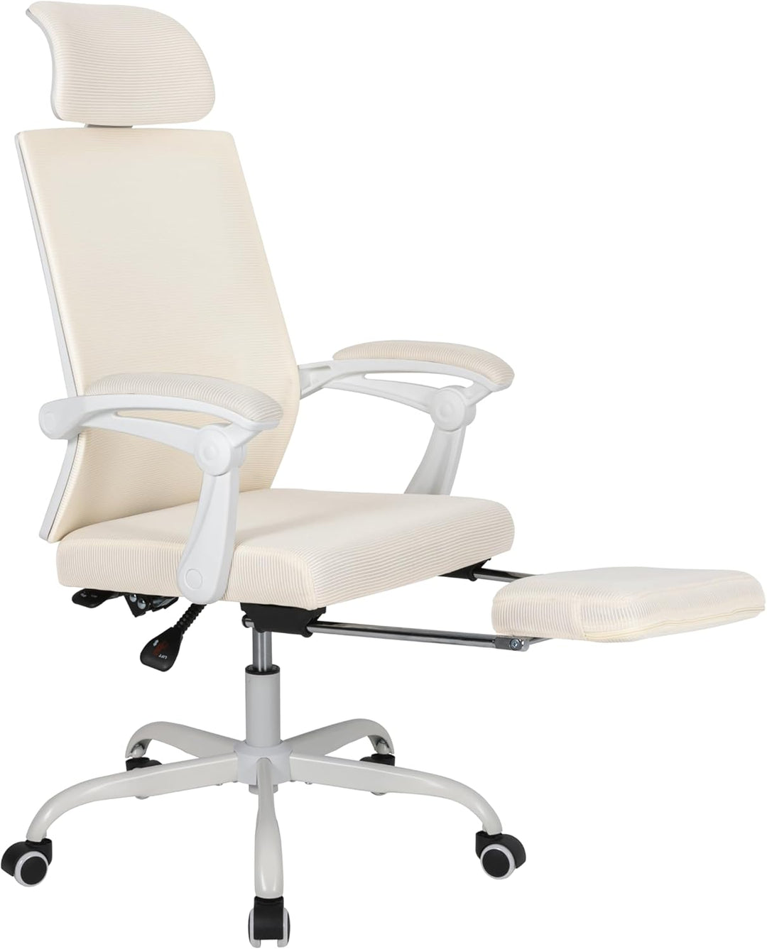 UEV Bürostuhl Ergonomisch, Drehstuhl, Schreibtischstuhl mit Verstellbarer Kopfstütze Lendenwirbelstü