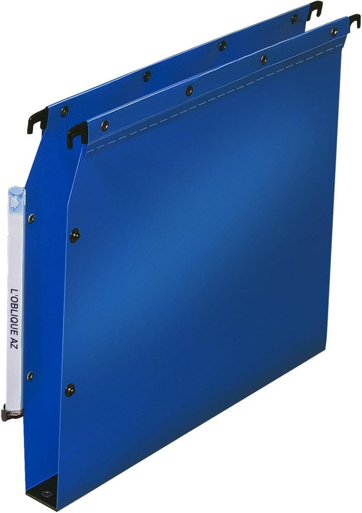 l'oblique 100330580 Hängesammler POLYPRO V Ultimate, Bodenbreite: 30mm Boden 30 mm A4 blau, Boden 30