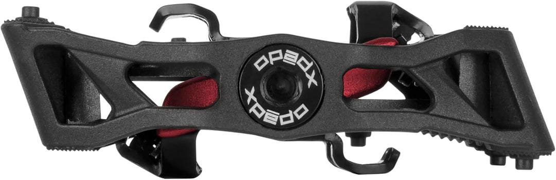 Xpedo Unisex – Erwachsene GFX Neo Fahrradpedale, schwarz/rot, 9/16 Zoll