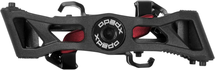 Xpedo Unisex – Erwachsene GFX Neo Fahrradpedale, schwarz/rot, 9/16 Zoll