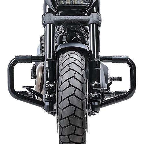 Sturzbügel Mustache II Kompatibel für Harley Softail Fat Bob 18-19 schwarz