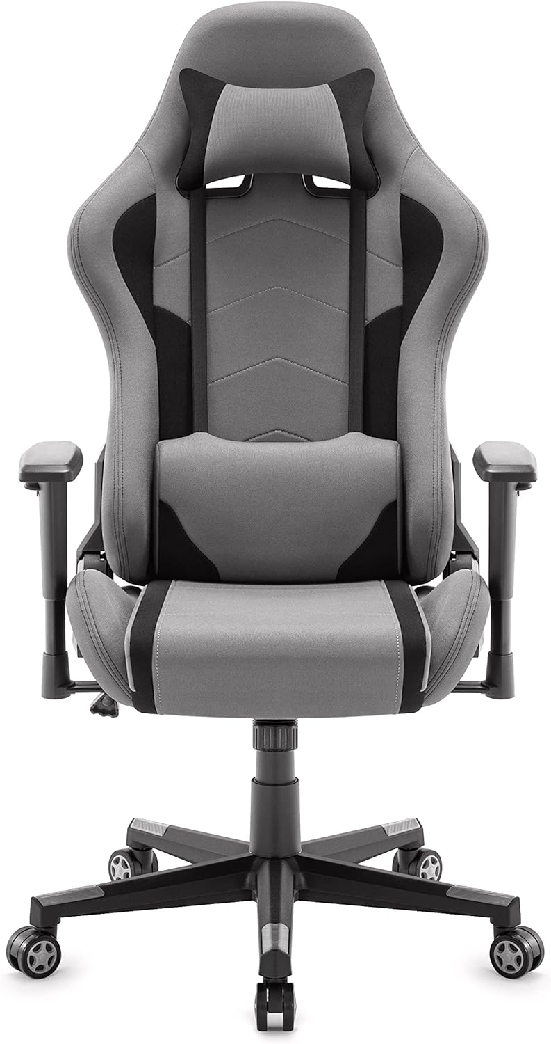 IntimaTe WM Heart Gaming Stuhl, Bürostuhl Stoff Racing Gamer Stuhl, Ergonomischer Computerstuhl Schr