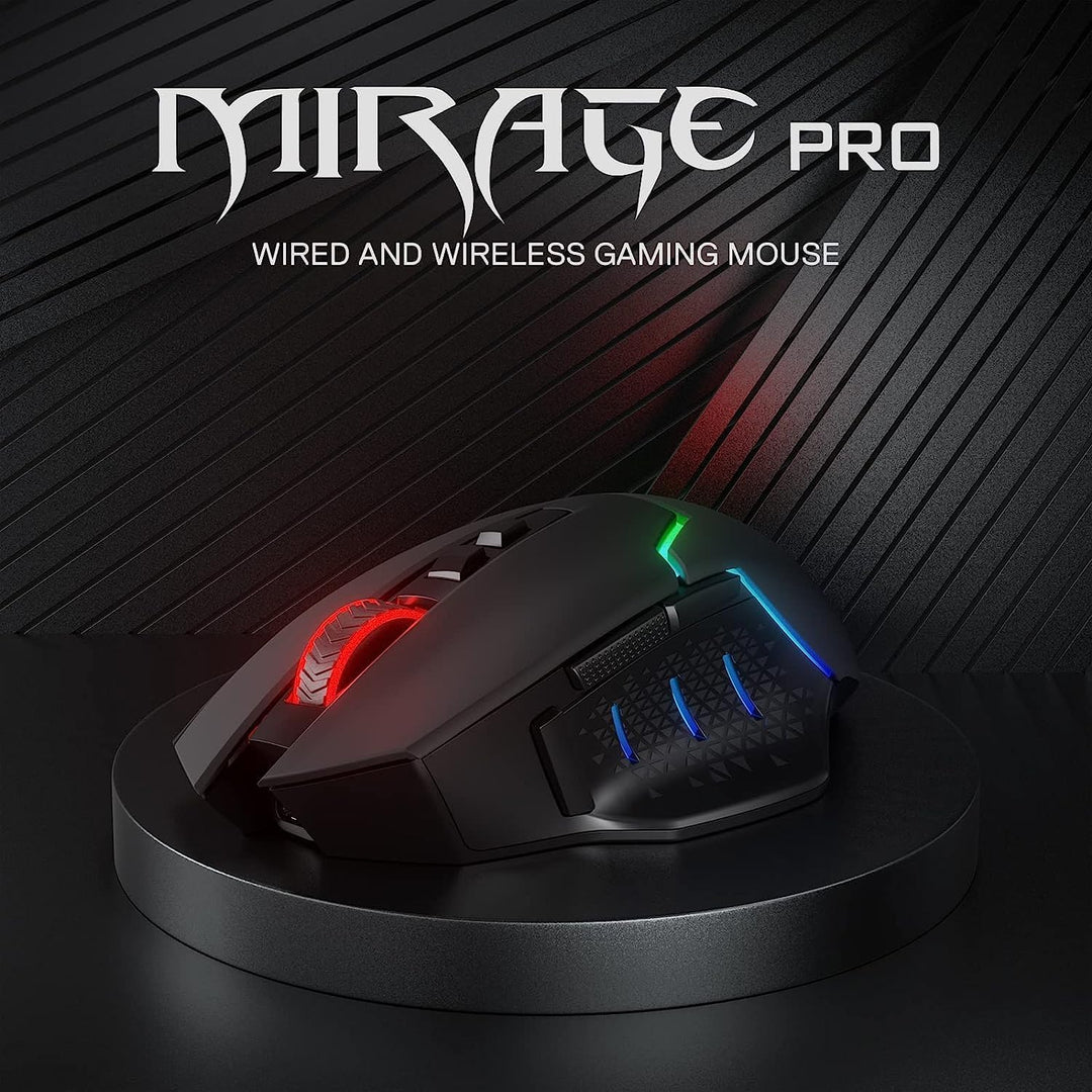 Redragon M690 PRO Kabellose Gaming-Maus, 8000 DPI kabelgebundene/kabellose Gaming-Maus mit Schnellfe