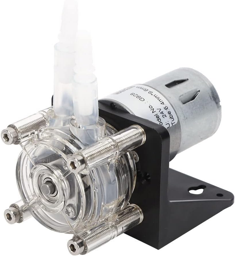 Oumefar 500 ml/m Dosierpumpe Getriebemotorlabor Schlauchpumpe Schlauchpumpe Drei-Rollen-Tropfdosierp