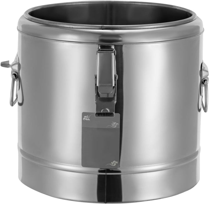 Thermobehälter Edelstahl Thermobox Warmhaltebehälter Speisen Thermoport 10 L, für Restaurants, Kanti