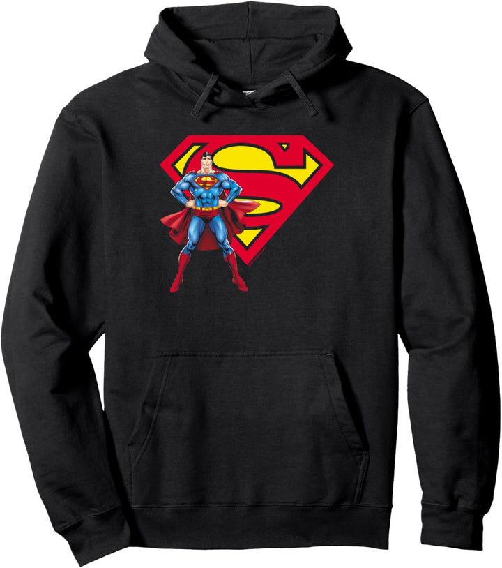 Superman Superman & Logo Pullover Hoodie