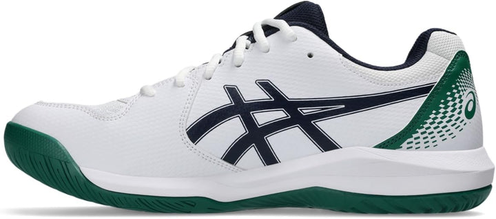 ASICS Dedicate 8 Mann Tennisschuhe Blau Weiss 47 EU White Midnight, 47 EU Weiss Midnight