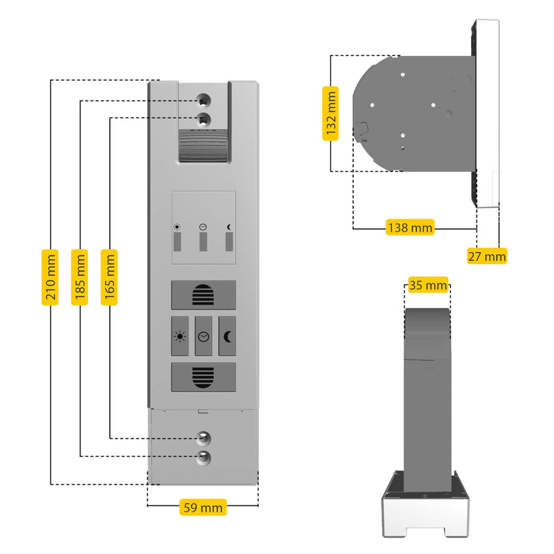 Schellenberg 22728 Elektrischer Rolladen Gurtwickler RolloDrive 65 Premium, Funkgurtwickler für Smar