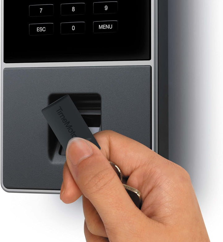 TimeMoto TM-626 - Zeiterfassungssystem mit Fingerabdruck- und RFID-Leser für bis zu 200 Benutzer - I