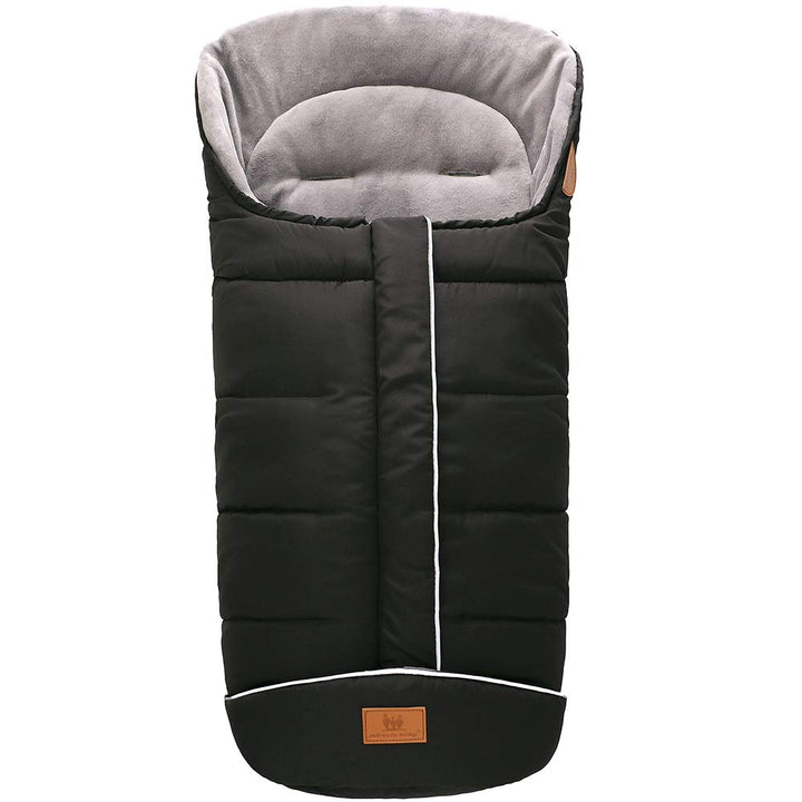 Fusssack Babyschale für Kinderwagen Buggy Universal Winter Baby Schwarz 102X54CM, Schwarz 102X54CM