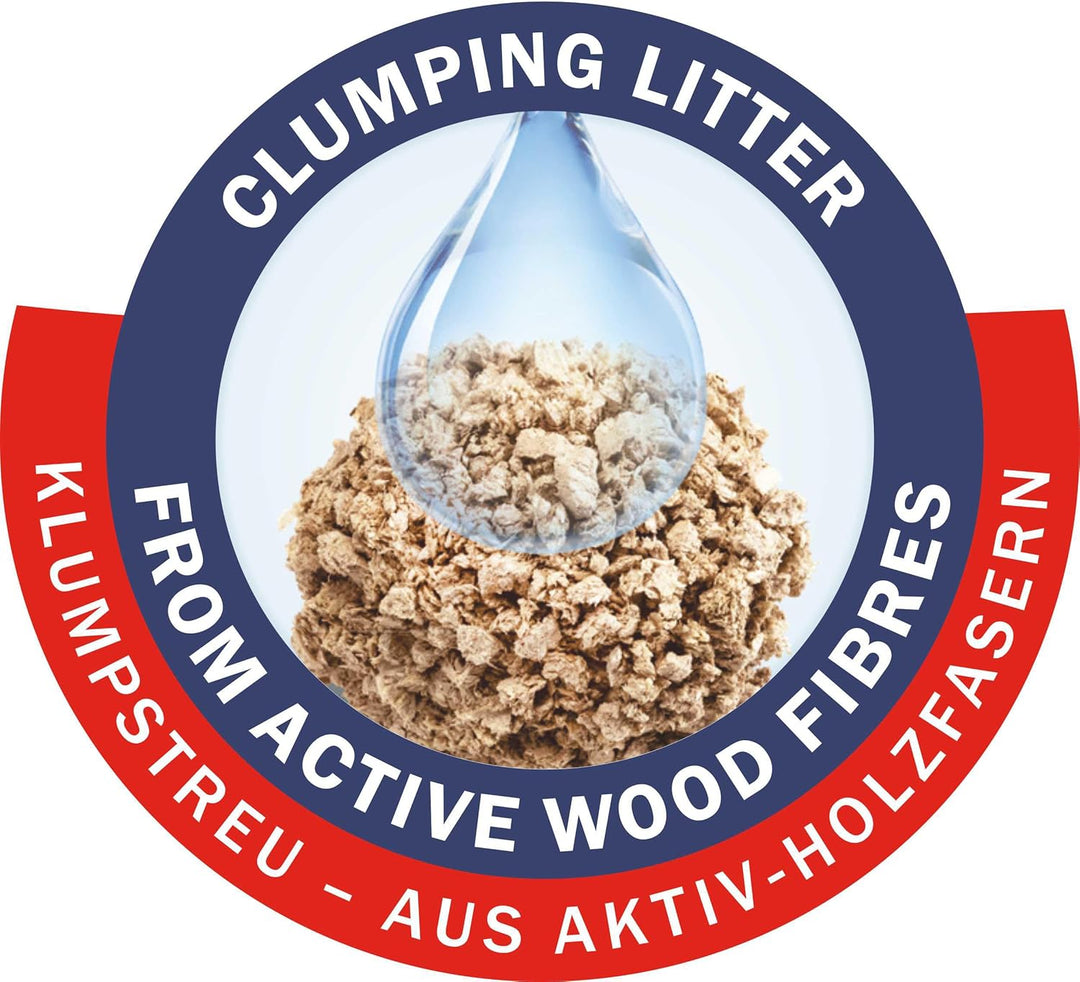 Cat's Best Original Katzenstreu, 100 % pflanzliche Katzen Klumpstreu mit maximaler Saugkraft – bekäm