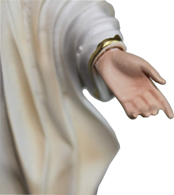 Proposte Religiose Madonna von Medjugorje aus Kunstharz, Höhe 30 cm, handbemalt.