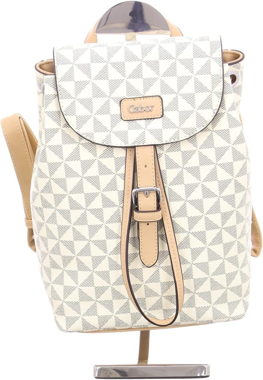 Gabor bags Barina Damen City Rucksack Backpack, 8 L S Weiss, S Weiss