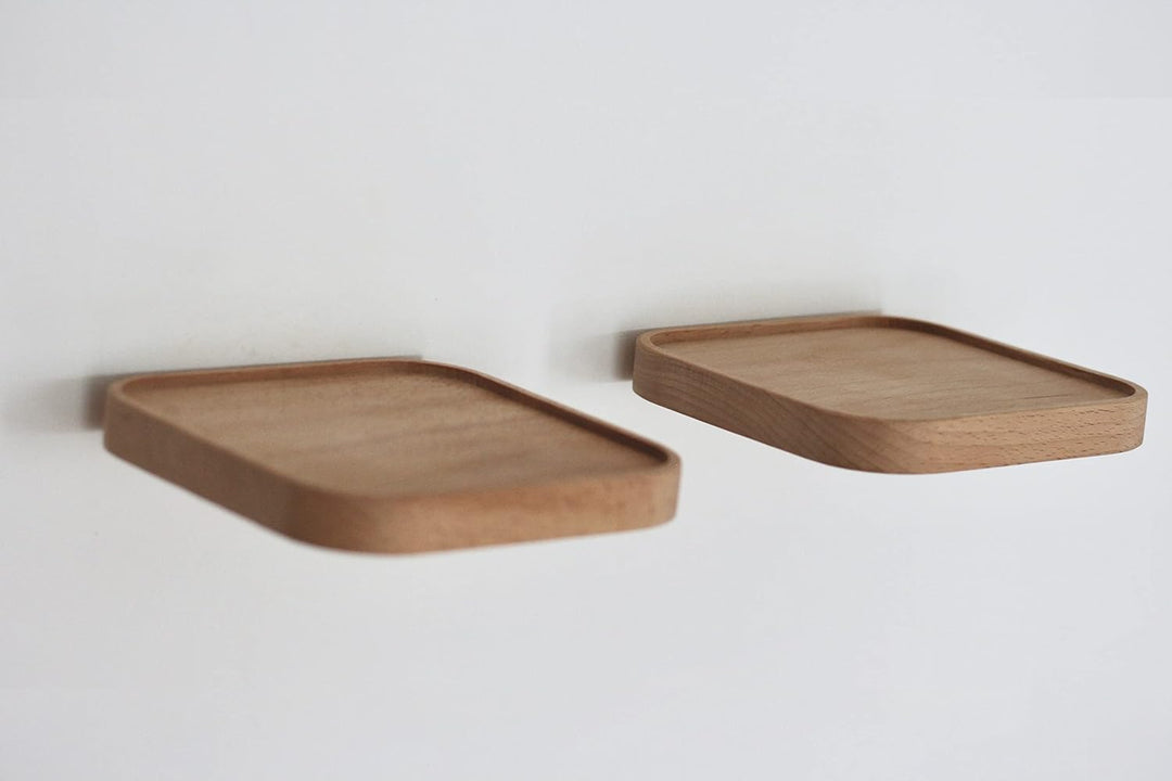 anaan Raft Wandregal viereckig Schweberegal Holz Kleine Regale Wandablagen Präsentation Deko Regal P