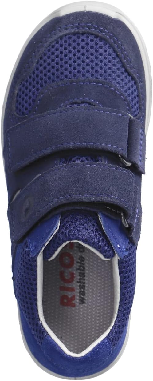RICOSTA Jungen Low-Top Sneaker LOUI,Kinder Halbschuhe,WMS:Mittel, TEX 28 EU Blau 170, 28 EU Blau 170