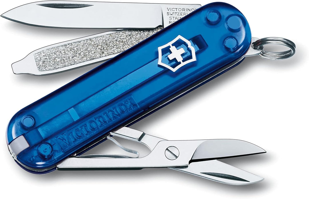 Victorinox Schweizer Taschenmesser, Klein, Classic SD, Multitool, Swiss Army Knife, Geschenk, 7 Funk