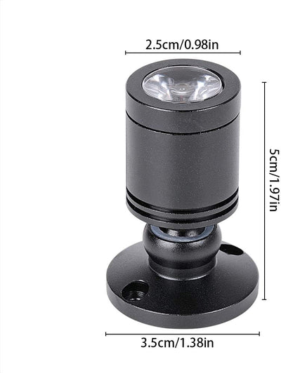 Klein LED Einbaustrahler 5 Stück 3W Mini led spot, 360° Schwenkbar, 230V Aluminium Deckenstrahler De