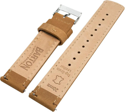 BARTON WATCH BANDS Schnellverschluss. - Top Marke Leder Uhrenarmbänder - Wahl der Farbe und Breite 1