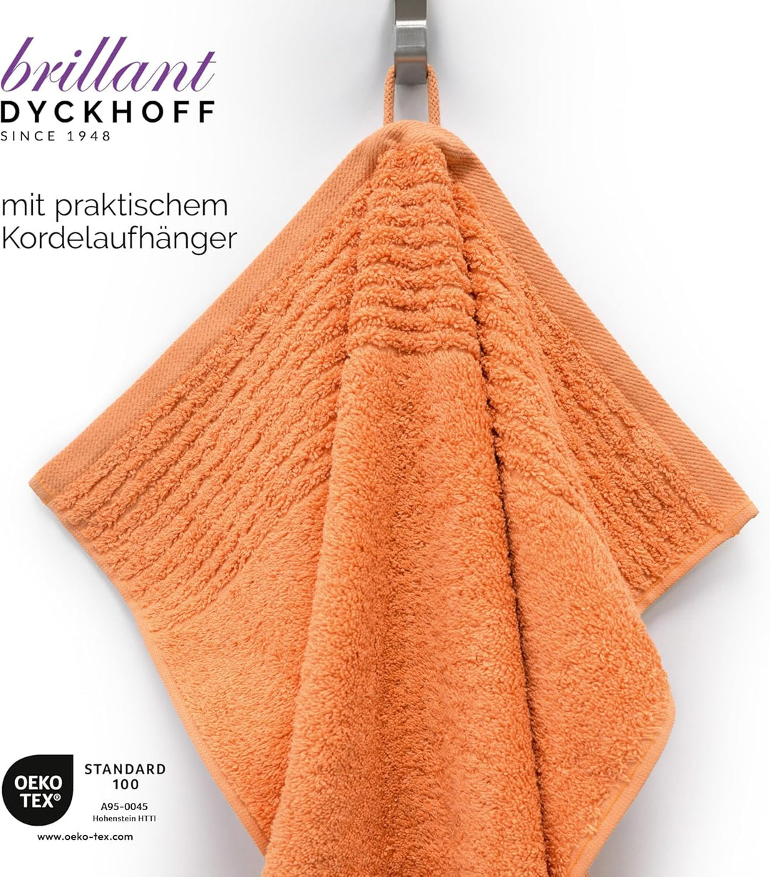 Dyckhoff 0410996715 Handtuchset "Brillant", 2 Badetücher / Duschtücher 70 x 140 cm und 4 Handtücher