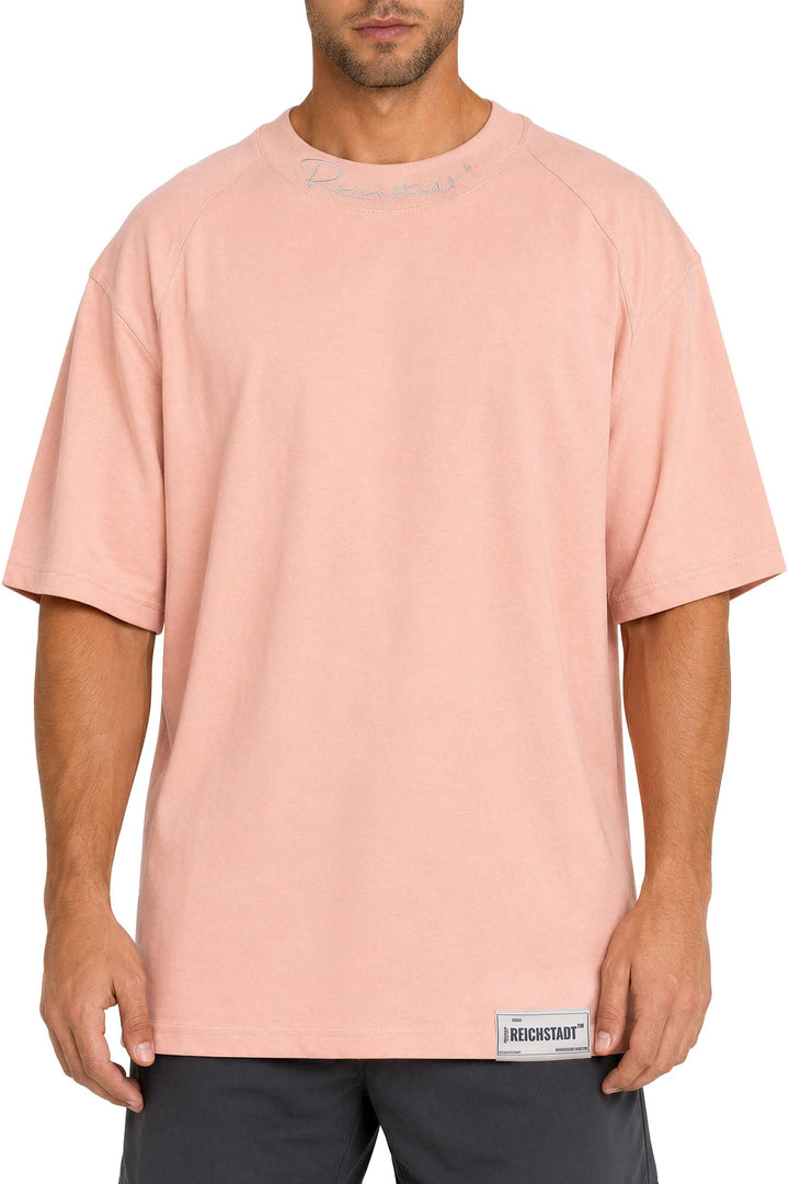 Reichstadt Modernes Oversized T-Shirt für Herren - Stylisches Basic mit Rundhalsausschnitt & Kurzen