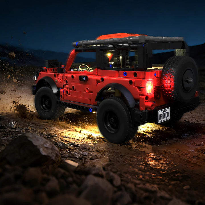LED-Beleuchtung kompatibel mit Lego Technic Ford Bronco SUV Auto, Light Up Kit für Lego Ford Bronco