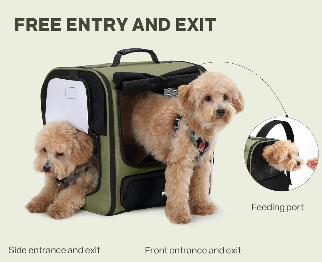 pecute Grosse Katzen Rucksack Tragetasche für Katzen & kleine Hunde, Belüfteter & robuster Haustier