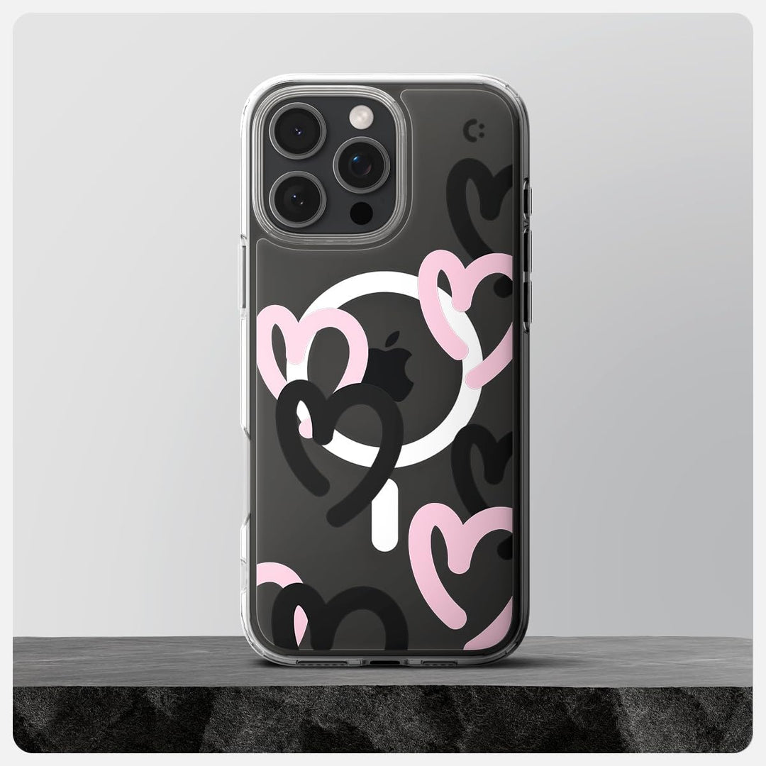 Spigen für iPhone 16 Pro Hülle [Anti-Yellowing] Ultra Hybrid MagFit Case Handyhülle Transparent Dünn