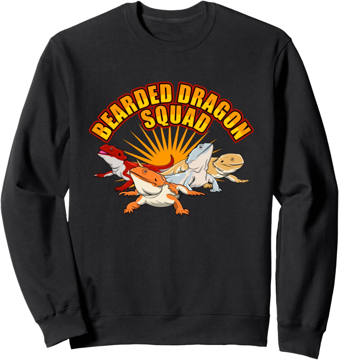 Bearded Dragon Squad Reptilien Eidechse Sweatshirt