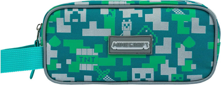 Baagl Minecraft Federmäppchen für Jungen und Mädchen, Schule Mäppchen, Federmappe, Federtasche für T