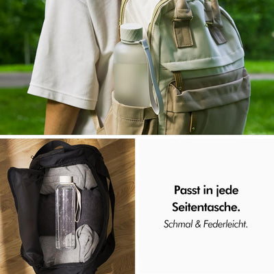 KIVY Trinkflasche Tritan (2. Generation) Bruchsicher, Federleicht - Trinkflasche Gym Flasche - Sport