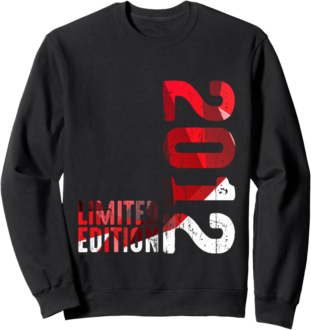 Rot Ästhetisches Jahr 2012 Geburt Jahrgang seit 2012 Retro 2012 Sweatshirt