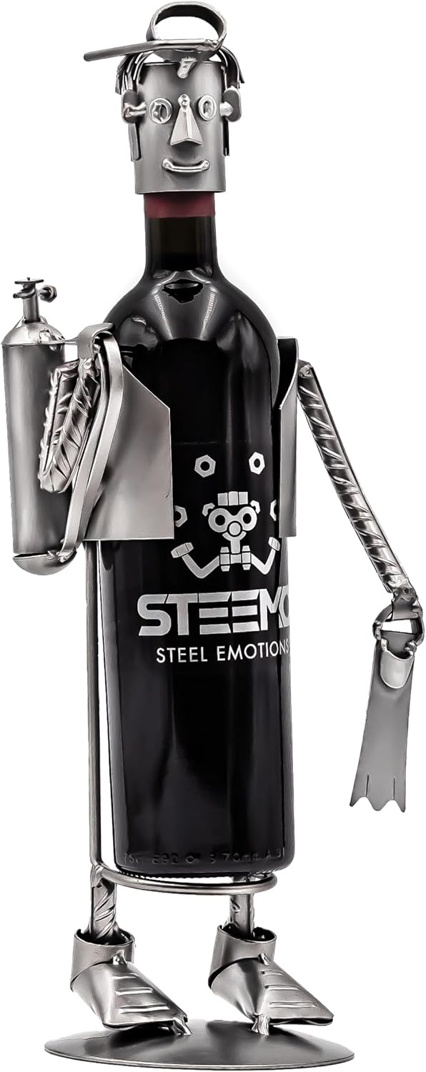 STEEMO Taucher Tauchen Weinflaschenhalter